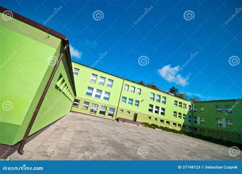 Green school building stock image. Image of outdoor, yard - 37748123