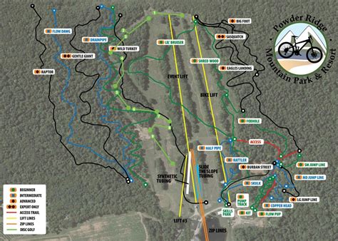 Powder Ridge Mountain Park & Resort Map and Brochure (2021 - 2023) | ThemeParkBrochures.net