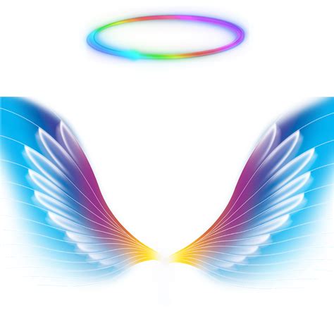 Download Angel Wings Halo Rainbow Colorful Galaxy Colorfulangel - Alas ...