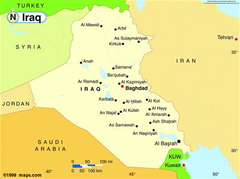 Iraq Base Wall Map | Maps.com.com