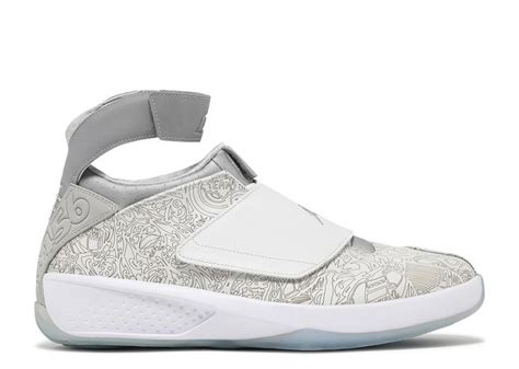 Air Jordan 20 Retro 'Laser' - Air Jordan - 743991 100 - white/metallic silver/white | Flight Club