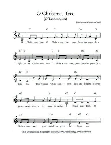 O Christmas Tree Lead Sheet | Lead sheet, Piano sheet music free, Piano ...