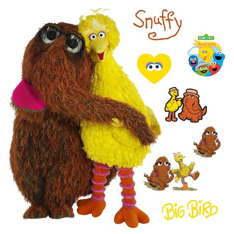 Snuffleupagus and Big Bird RealBig - Officially Licensed Sesame Street | Sesame street, Big bird ...