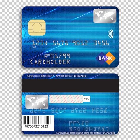 Premium Vector | Realistic detailed credit card. front and back side.