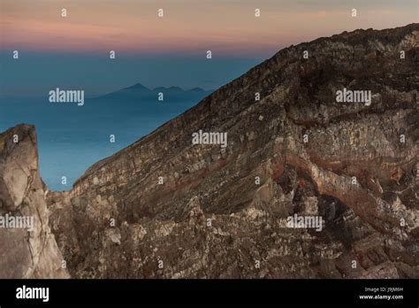 Gunung Agung mountain, the summit Stock Photo - Alamy