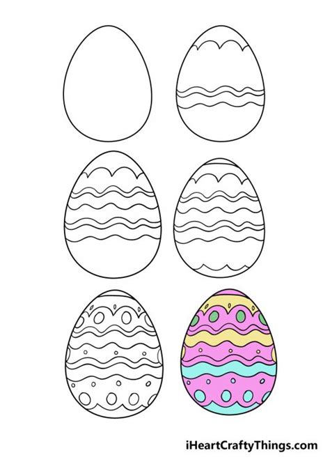 Easter Egg Drawing - How To Draw An Easter Egg Step By Step