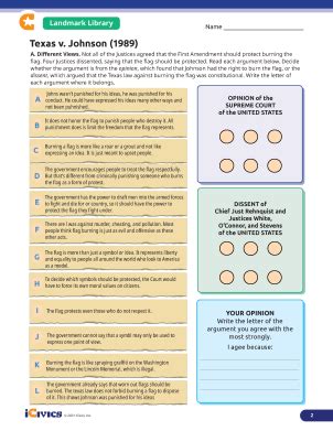 Texas v. Johnson (1989) | Burning the American Flag Case | iCivics