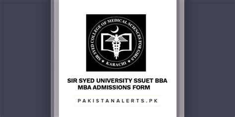 Sir Syed University Admission Form 2023 - Admissionforms.net