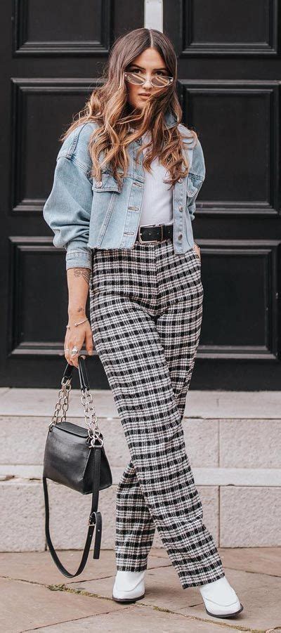 Spring Outfits For Women, Checked Trousers, Checkered trousers | Spring Outfits For Women ...