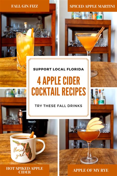 4 Must Try Apple Cider Cocktails | Fall Drinks | Fall Recipes | Spiked ...