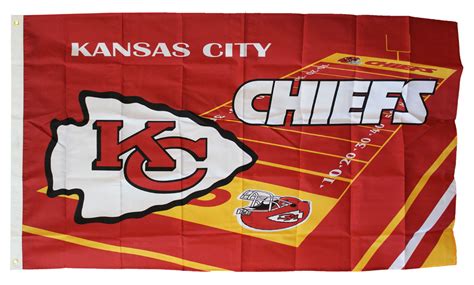 Buy Kansas City Chiefs - 3' x 5' NFL Polyester Flag (Field Design ...