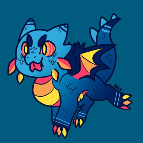 Neon dragon adopt [CLOSED] by KingKerosene on DeviantArt