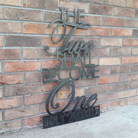 LARGE Metal Wedding Sign- Wedding Gift, Anniversary, Custom Date