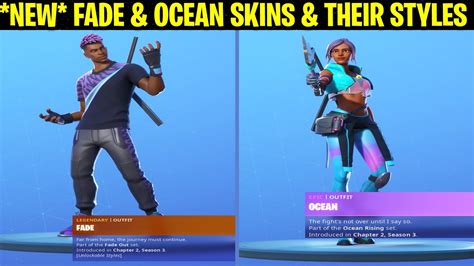 Unlocking the FADE and OCEAN Skins of Fortnite Chapter 2 Season 3 Battle Pass - YouTube