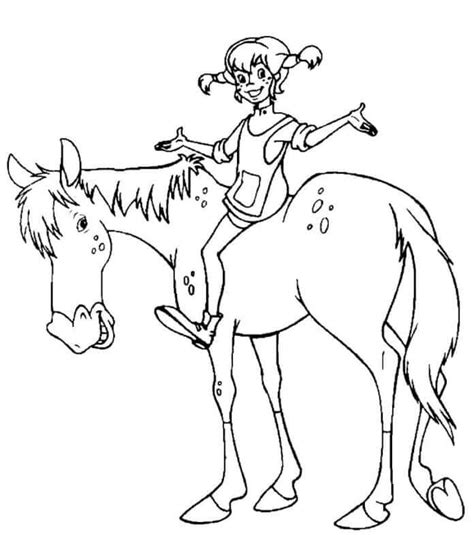 Astride a Horse coloring page - Download, Print or Color Online for Free