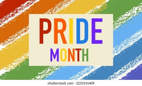 Pride Month Rainbow Colours Banner Stock Vector (Royalty Free ...