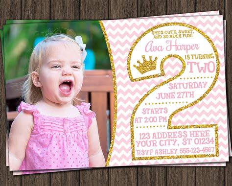 Princess Second Birthday Invitation Editable Princess - Etsy | Birthday ...