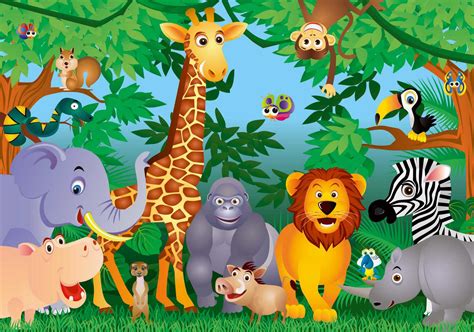 🔥 Download Fototapete Kindertapete In The Jungle Kind Kinderzimmer Tiere by @sshea | Jungle ...