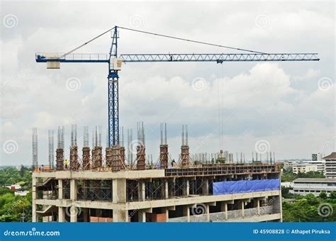 Big crane for construction stock photo. Image of modern - 45908828