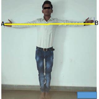 A-B-Measurement of arm-span | Download Scientific Diagram