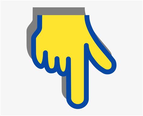 Finger Pointing Down Clip Art Transparent PNG - 516x597 - Free Download ...