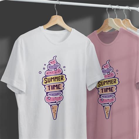 Cute Ice Cream Character Shirt / Short Sleeve Unisex T-Shirt / | Etsy in 2020 | Summer shirts ...