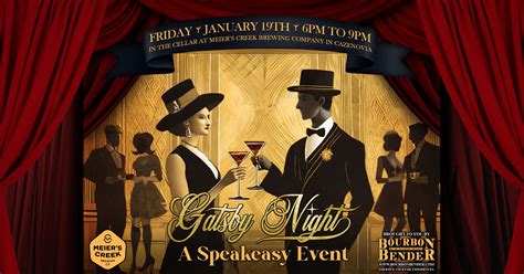 Gatsby Night - A Speakeasy Event | Meier's Creek Brewing Company