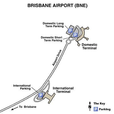 Brisbane Airport Maps - Maps and Directions to Brisbane BNE International Airport - World ...