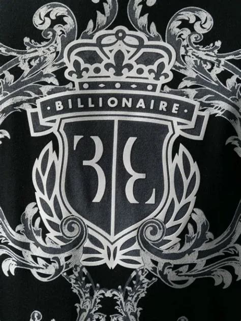 Billionaire Logo Print T-shirt In Black | ModeSens