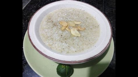 Plain Lugaw recipe - YouTube