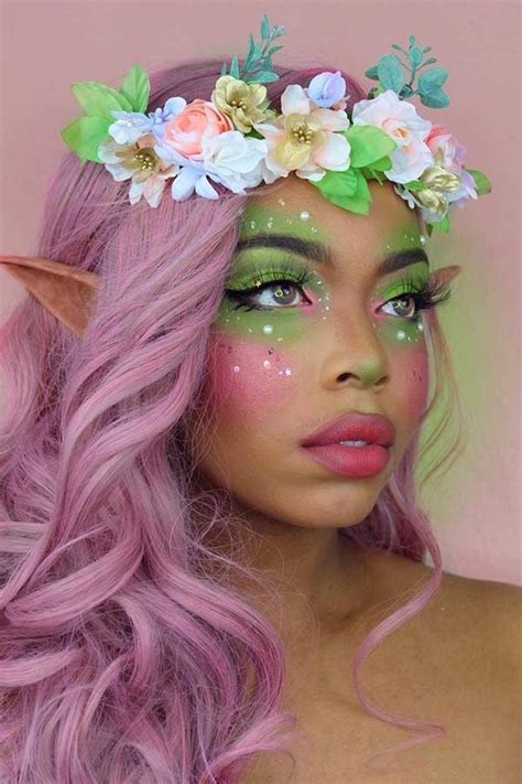 23 Mystical Fairy Makeup Ideas to Try This Halloween - StayGlam | Fairy halloween makeup, Fairy ...