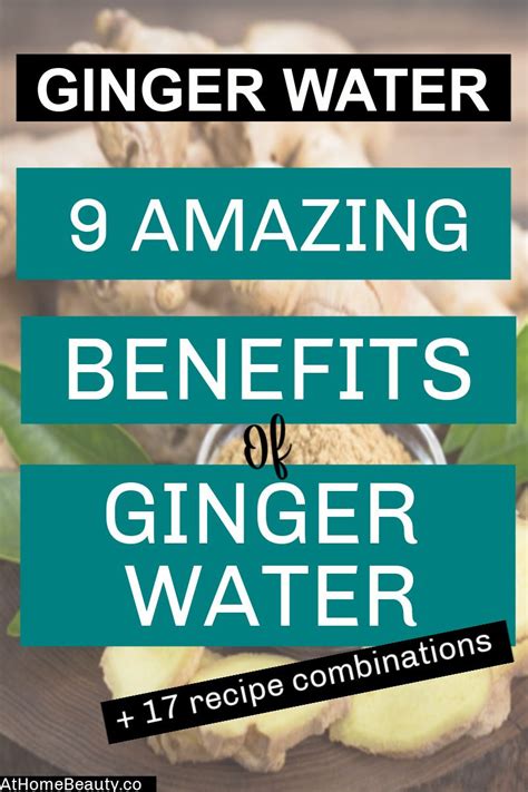 Drink To Your Health With Delicious Ginger Water | Ginger water benefits, Ginger benefits ...