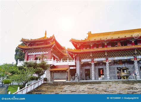 Wenwu Temple Famous Landmark at Sun Moon Lake at Nantou Taiwan Stock Image - Image of lake ...