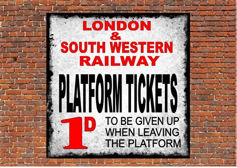 Railway Station Platform Tickets Sign – The Rooshty Beach