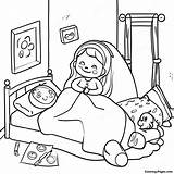 Cozy Sleepover Scene Coloring Page  Pagescom sketch template