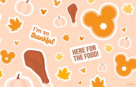 New Disney Thanksgiving Wallpapers, Backgrounds, Instagram Stickers ...