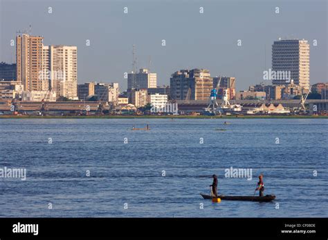 Skyline of Kinshasa, Democratic Republic of Congo, Africa Stock Photo ...