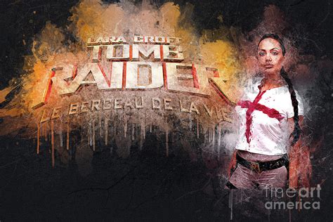 No439 Lara croft tomb raider the cradle of life Watercolor movie poster ...