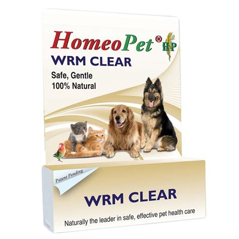 HomeoPet WRM Clear Homeopathic Dewormer for Dogs & Cats | NaturalPetWarehouse.com