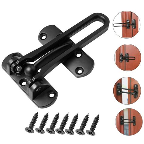 Amerteer Home Security Door Lock Latches Swing Bar Door Lock Thickened ...