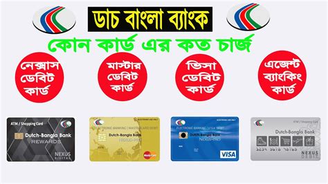 Dutch Bangla Bank ATM Card Charge |DBBL all card Fees and Charge | DBBL Master and Visa Card ...