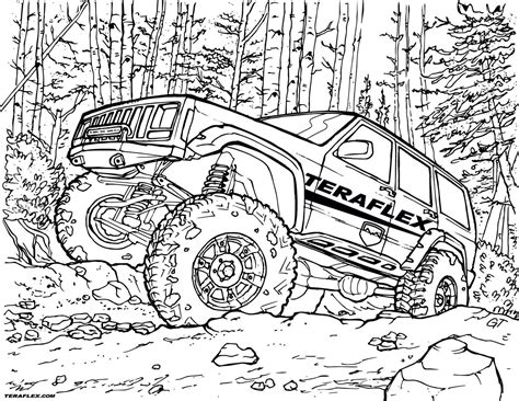 Gallery 'TeraFlex: Jeep Coloring Pages' - TeraFlex in 2021 | Monster ...