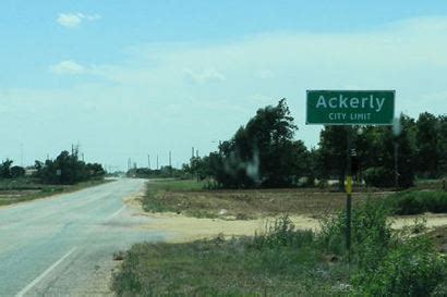 Ackerly, Texas.