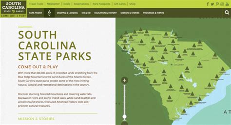 South Carolina State Parks Map - Printable Map