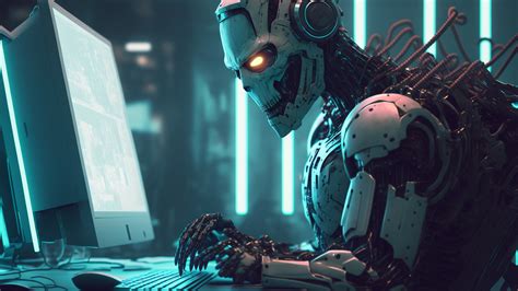 Working Robot Future 2023 AI Art Wallpaper, HD Fantasy 4K Wallpapers, Images and Background ...