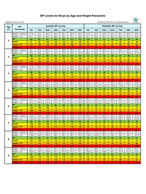 Blood Pressure Chart - 6 Free Templates in PDF, Word, Excel Download