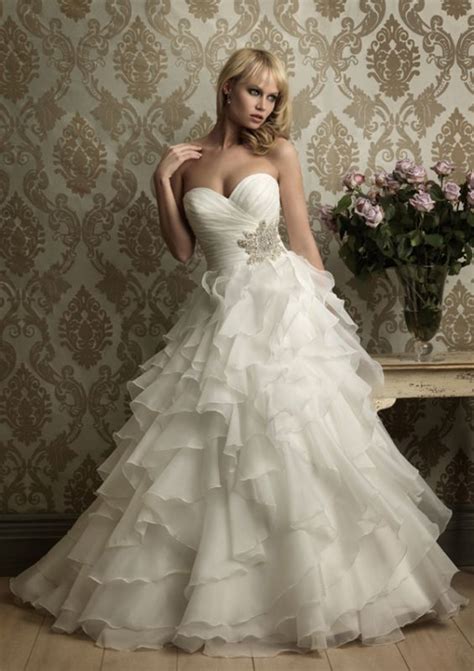 Strapless Ruffled Wedding Gown Pictures, Photos, and Images for Facebook, Tumblr, Pinterest, and ...