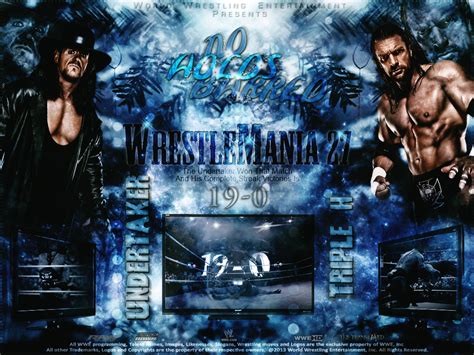 WrestleMania 27 .. The UnderTaker Vs Triple H by thetrans4med on DeviantArt