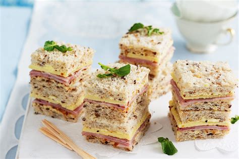 Ham, vintage cheddar and tomato chutney sandwiches | Recipe | Tea ...