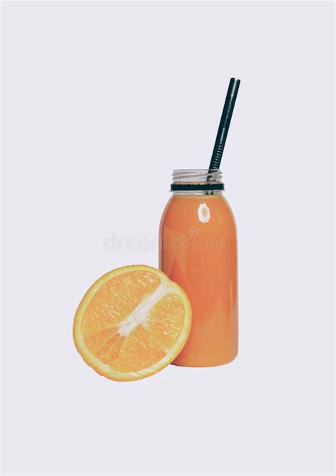 Fresh Orange Juice Drink in Bottle Vector Shape and Clip Art Stock Illustration - Illustration ...